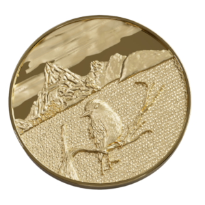 Moon Investments 1oz Fine Gold Namibian Medallion