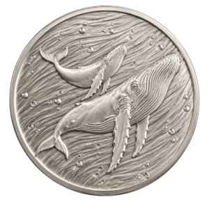 1oz Fine Silver Whale Medallion