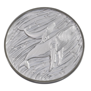 1oz Fine Silver Whale Medallion